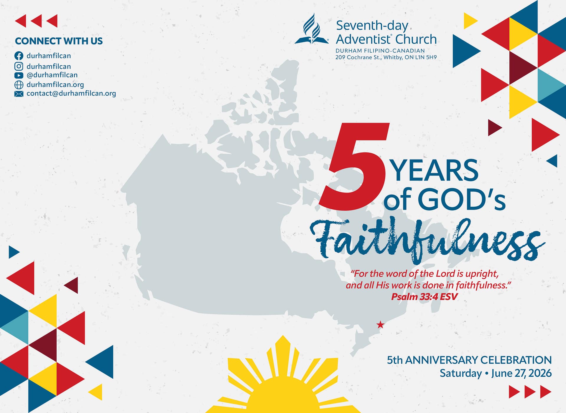 DFCC 5th Anniversary Souvenir Program