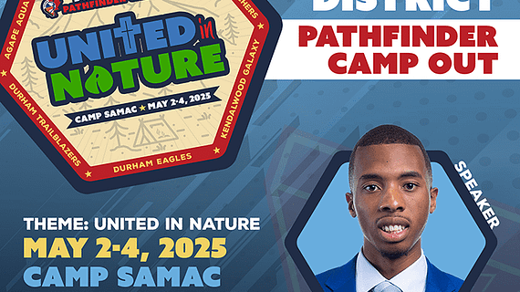 United in Nature - Durham District Pathfinder Camp Out Flyer