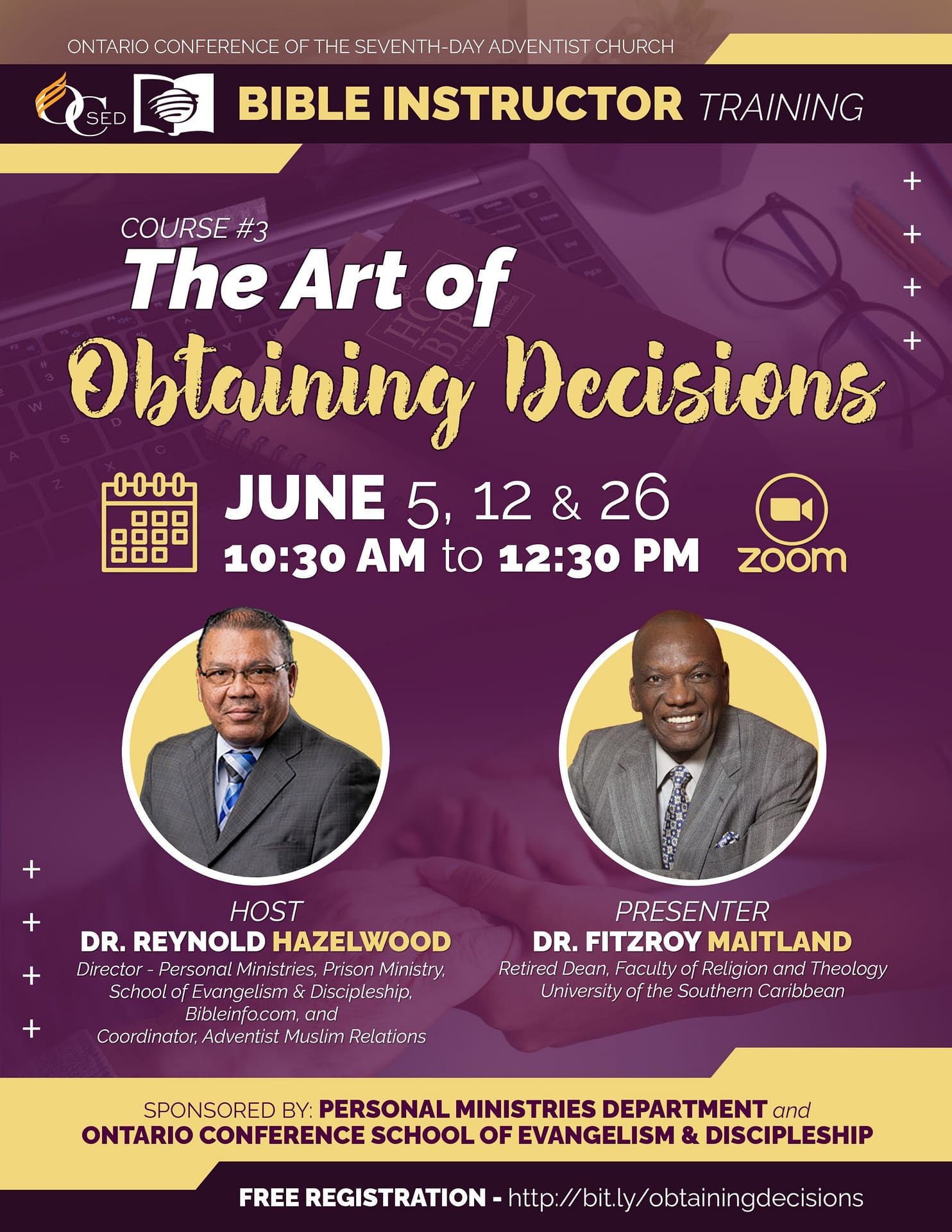 Ontario Conference Bible Instructor Training 2022