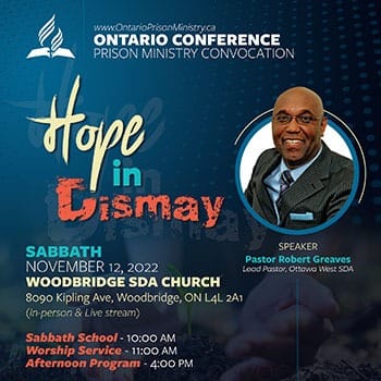 Featured Project #3 - Hope in Dismay, Prison Ministry Convocation