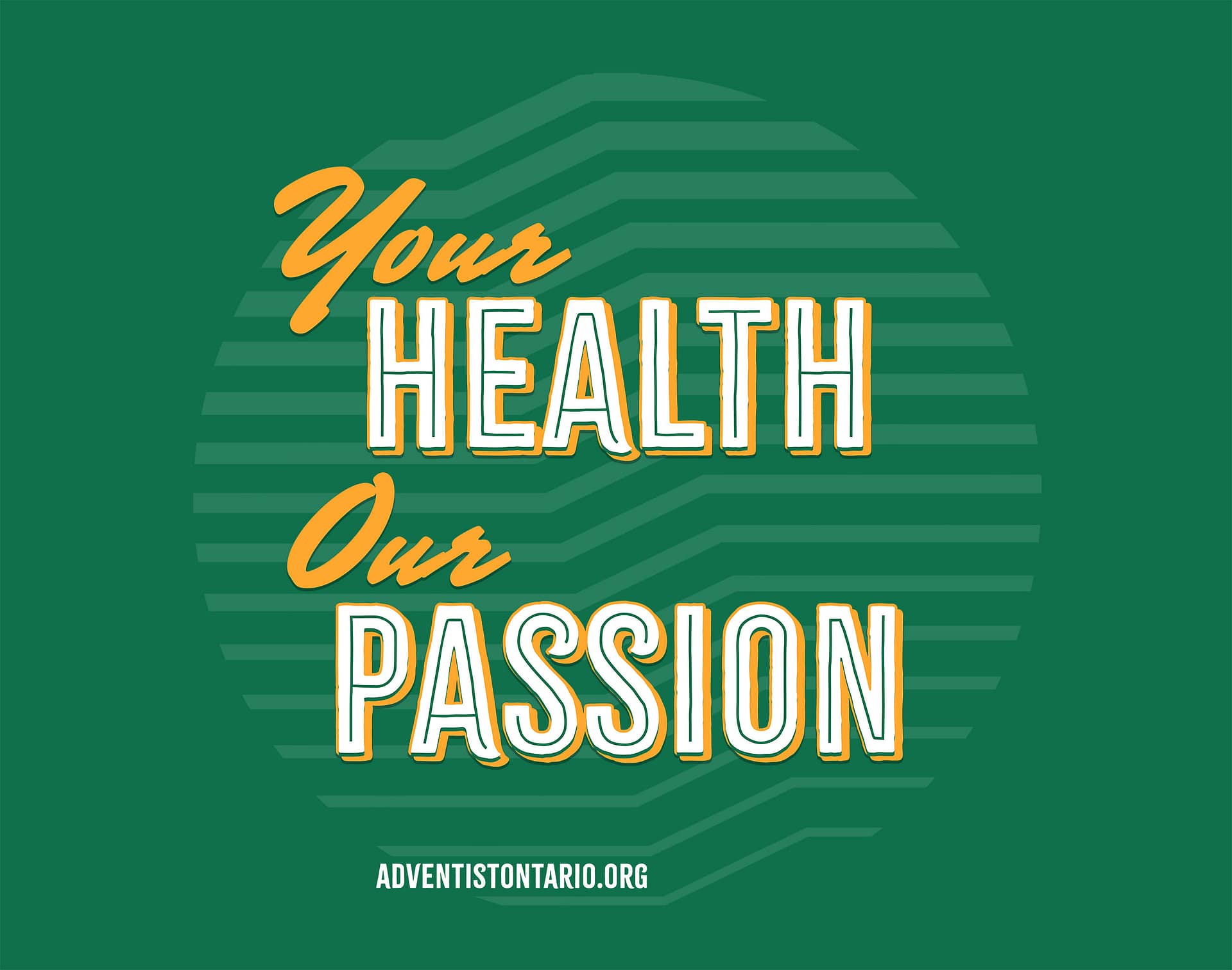 Your Health Our Passion Logo - Dark Background